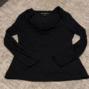 White House Black Market Classic Black Blouse